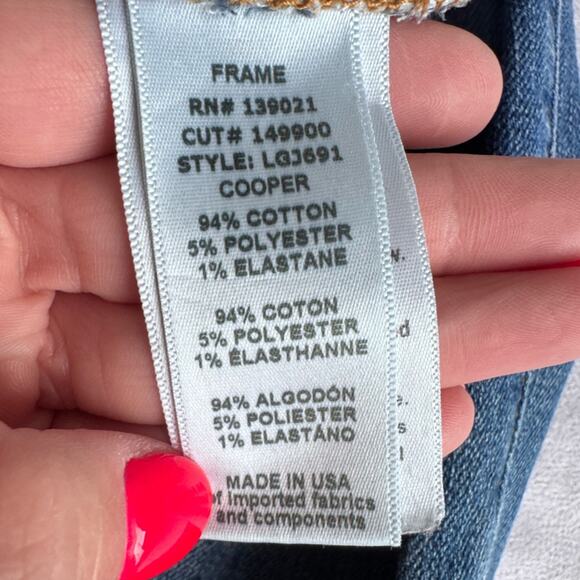 Frame Denim Le Garcon Boyfriend Jean in Cooper size 25 or 2 cotton distressed - Picture 8 of 15